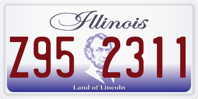 IL license plate Z952311
