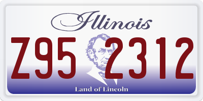 IL license plate Z952312