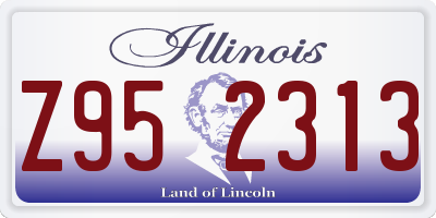 IL license plate Z952313