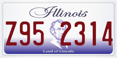 IL license plate Z952314