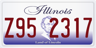 IL license plate Z952317