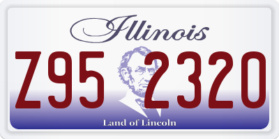 IL license plate Z952320