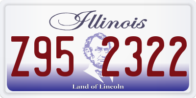 IL license plate Z952322