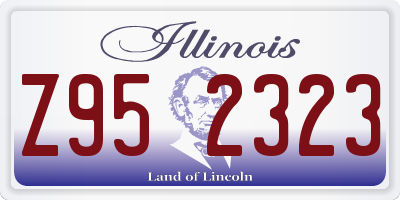 IL license plate Z952323