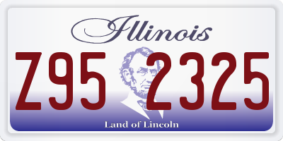 IL license plate Z952325