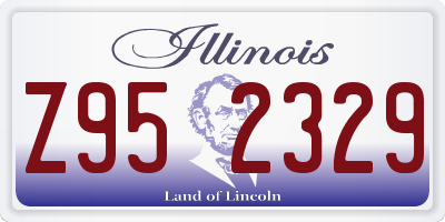 IL license plate Z952329