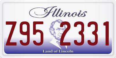 IL license plate Z952331