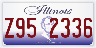 IL license plate Z952336