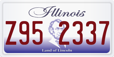 IL license plate Z952337