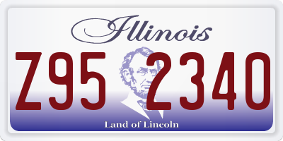 IL license plate Z952340