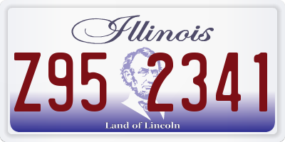 IL license plate Z952341