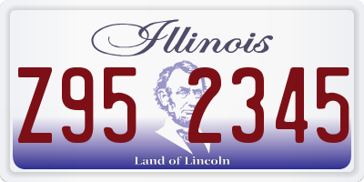 IL license plate Z952345