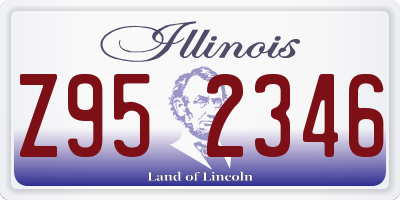 IL license plate Z952346