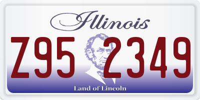 IL license plate Z952349