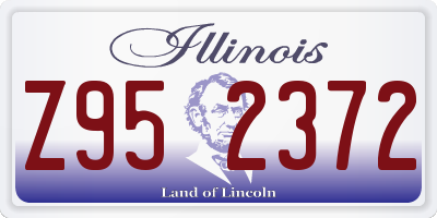 IL license plate Z952372