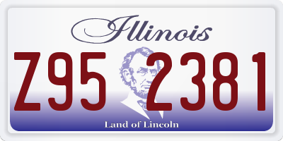 IL license plate Z952381