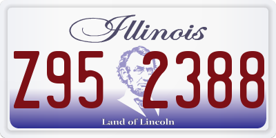 IL license plate Z952388