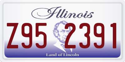 IL license plate Z952391