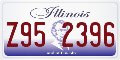 IL license plate Z952396