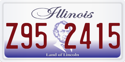 IL license plate Z952415