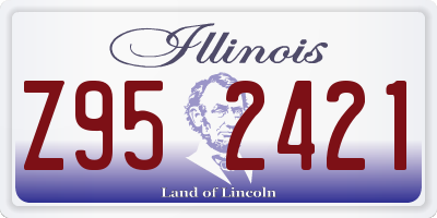 IL license plate Z952421