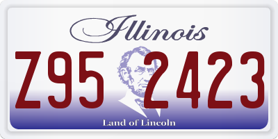 IL license plate Z952423