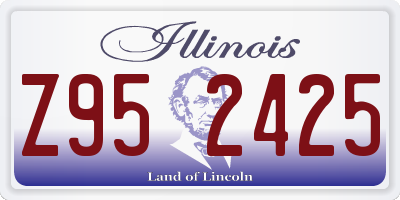 IL license plate Z952425