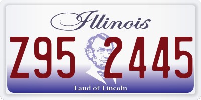 IL license plate Z952445