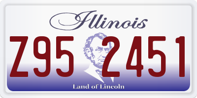 IL license plate Z952451