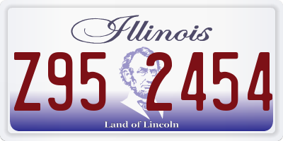 IL license plate Z952454