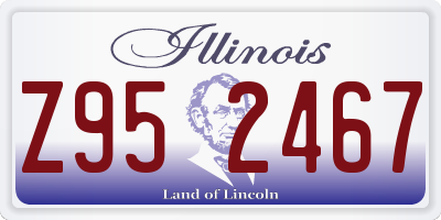 IL license plate Z952467