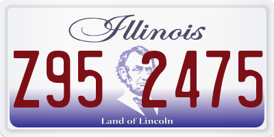 IL license plate Z952475