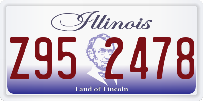 IL license plate Z952478