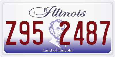 IL license plate Z952487