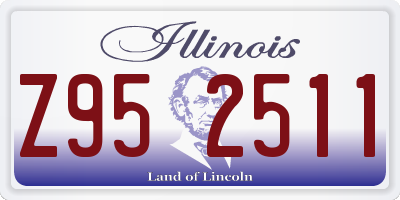 IL license plate Z952511