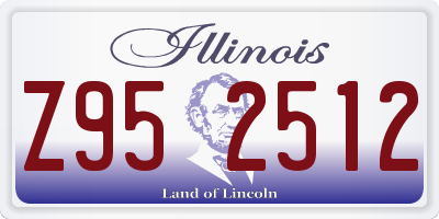 IL license plate Z952512
