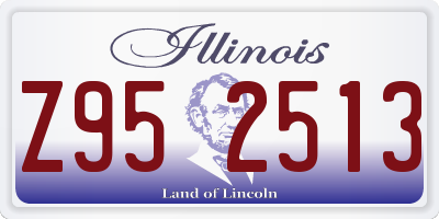 IL license plate Z952513