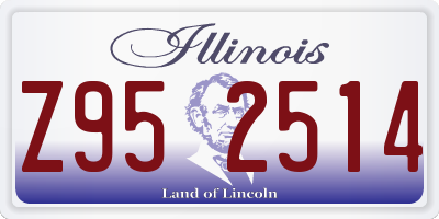 IL license plate Z952514