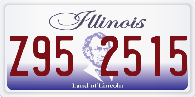 IL license plate Z952515