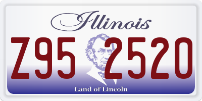 IL license plate Z952520