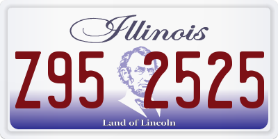 IL license plate Z952525