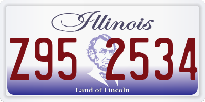IL license plate Z952534