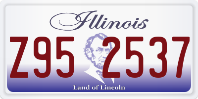 IL license plate Z952537