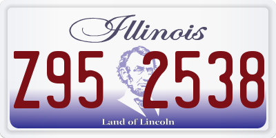 IL license plate Z952538