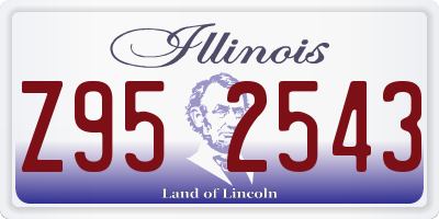 IL license plate Z952543