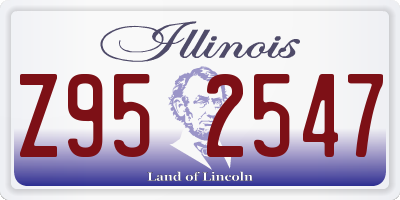 IL license plate Z952547