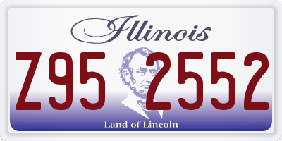 IL license plate Z952552