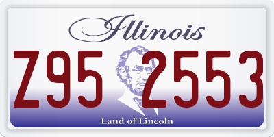 IL license plate Z952553