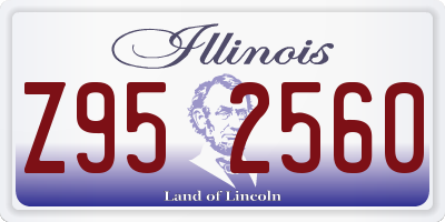 IL license plate Z952560