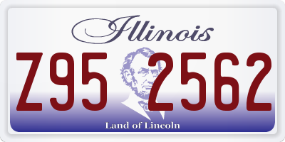 IL license plate Z952562